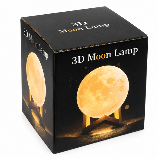 🌙 Lámpara Luna 3D