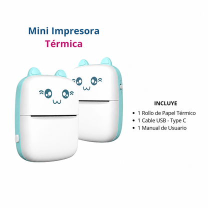 Mini Impresora Térmica Portátil 🖨️💙