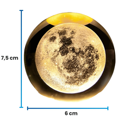 🌙 Lámpara Esfera 3D Luna ✨